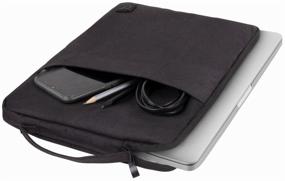 img 1 attached to 🖥️ Black Case for Brauberg Option 13-14 Laptop: Handle, Pocket, 35.5x24x2.5 cm, Model 270830