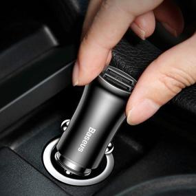 img 1 attached to Charging kit Baseus Dual-USB Car Charger 4.8A CCALL-GB01/GB09, black