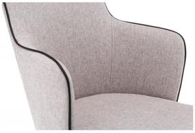 img 1 attached to Woodville Benza chair, metal/textile, color: beige