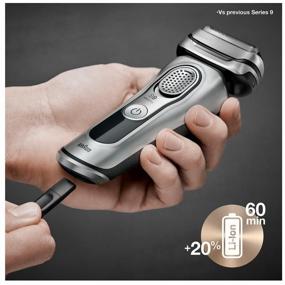 img 1 attached to 🪒 Braun 9390cc Men's Electric Shaver in Sleek Silver for Superior Grooming Experience