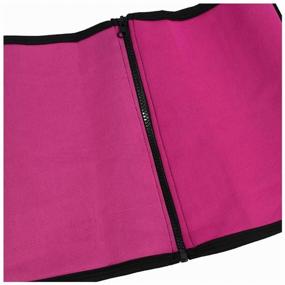 img 1 attached to Neoprene Adjusting Exercise Corset Waist Training Fitness Slimming Belt, Pink XXXL