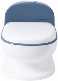 img 1 attached to Babyhood shaped potty with padded seat, flush sound and removable bowl.