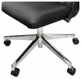 img 1 attached to Office chair metta "K-4-T" chrome, durable mesh, seat and back adjustable, black 532446