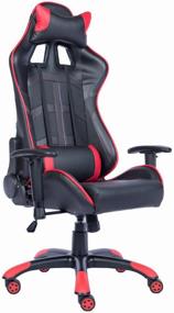 img 1 attached to Computer chair Everprof Lotus S10 gaming, upholstery: imitation leather, color: red