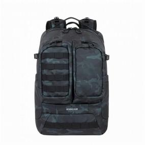 img 1 attached to 🎒 32L Navy Camo Urban Backpack by RIVACASE 7661