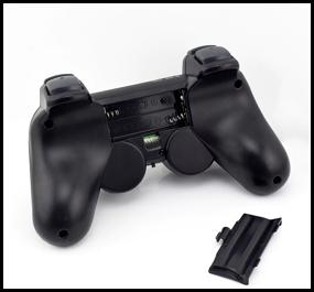 img 1 attached to Wireless Gamepad/Joystick/Controller for PS1/PS2/PS3/PC/Android/TV, black