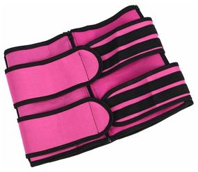 img 1 attached to Neoprene Corrective Exercise Brace Waist Training Fitness Slimming Belt, Pink L