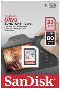 img 1 attached to Карта памяти SanDisk SDHC 32 ГБ Class 10, UHS-I, R 80 МБ/с