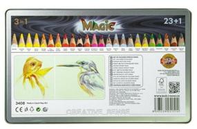 img 1 attached to KOH-I-NOOR Magic Multicolor Pencils, 24 colors (3408024001)