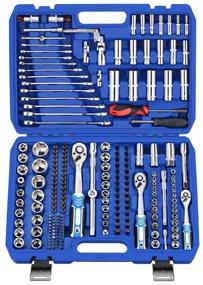 img 1 attached to Automotive tool set GOODKING 10216-B/10216-K, 216 pcs, blue