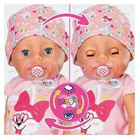 img 1 attached to Interactive doll Zapf Creation Baby born girl with magic eyes, 43 cm, 833698 multi-colored