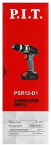 img 1 attached to P.I.T. cordless drill PSR 12-D1