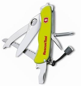 img 1 attached to Multi keychain VICTORINOX Rescue Tool with case yellow/red