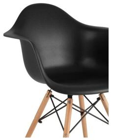 img 1 attached to Chair STOOL GROUP DAW, solid wood, color: black