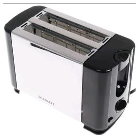 img 1 attached to 🍞 Silver Metallic Scarlett Toaster SC-TM11012