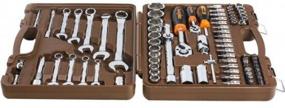 img 1 attached to Tool set Ombra OMT82S12, 82 pcs, brown