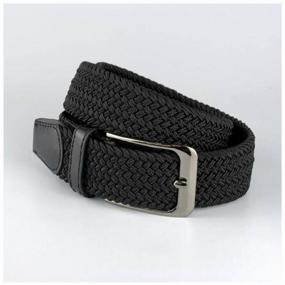 img 1 attached to Braided elastic strap / Black / Length 100cm Width 3cm