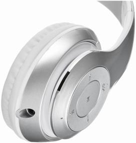 img 1 attached to DIGMA BT-14 Wireless Headphones in Sleek Matt Silver – Uninterrupted Sound and Style