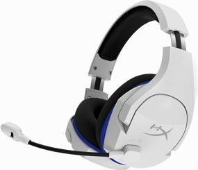 img 1 attached to Wireless computer headset HyperX Cloud Stinger Core Wireless, white/blue