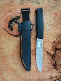 img 1 attached to Tourist knife Otus, AUS-8 steel, elastron handle