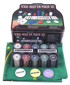 img 1 attached to Poker set Fun games Professional Texas Hold'em Poker Set, 200 chips