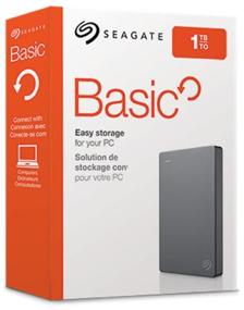 img 1 attached to 💾 Seagate Basic 1TB External HDD - USB 3.2 Gen 1 (Black)