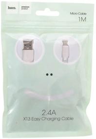 img 1 attached to Cable Hoco X13 Easy charged USB - microUSB, 1 m, white