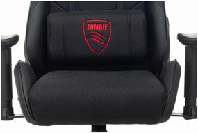 img 1 attached to Computer chair Zombie Thunder 1 gaming, upholstery: faux leather/textile, color: black-carbon
