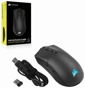 img 1 attached to Gaming mouse Corsair Gaming Saber RGB Pro Wireless CH-9313211-EU (Black)