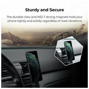 img 1 attached to PITAKA MagEZ Mount Qi Vent Car Holder with Wireless Charging (CM3001Q)