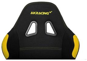 img 1 attached to Computer chair AKRACING AK-K7012 gaming, upholstery: textile, color: black yellow