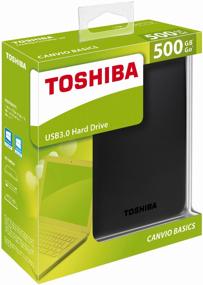 img 1 attached to 💾 High-Capacity Black Toshiba Canvio Basics USB 3.0 2.0Tb External HDD - Efficient Storage Solution