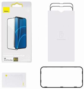 img 1 attached to BASEUS protective glass for Apple iPhone 13 Pro Max / iPhone 14 Plus, 6.7", 0.3mm, 2 pieces