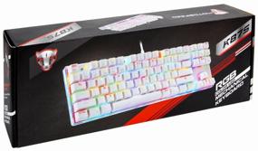 img 1 attached to Gaming Keyboard Motospeed K87S RGB Outemu Red, White, Russian