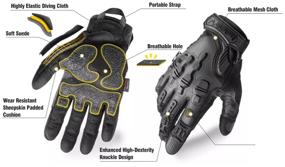 img 1 attached to Tactical sensory protective gloves with Kevlar Zune Lotoo Zag-6 PRO S