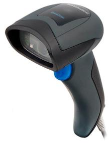 img 1 attached to Datalogic QD2430 handheld barcode scanner with stand black