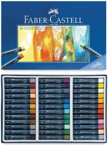 img 1 attached to Faber-Castell Studio Quality Oil Pastel Set, 36 colors blue