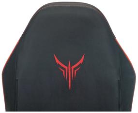 img 1 attached to Computer chair Bureaucrat Knight Neon gaming, upholstery: imitation leather, color: black/red