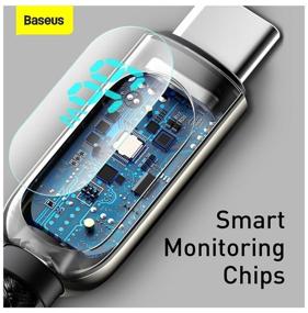 img 1 attached to Baseus Display Fast Charging Data Cable USB to Type-C 66W 2m Black (CASX020101)