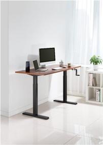 img 1 attached to Frame (underframe) adjustable Manual Desk SPECIAL EDITION, height adjustment 73-123 cm, mechanical drive, black