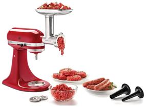 img 1 attached to Насадка KitchenAid 5KSMMGA для кухонного комбайна KitchenAid, серебристый