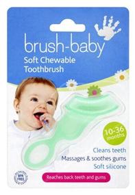 img 1 attached to Зубная щетка Brush Baby жевательная Chewable Toothbrush BRB001 10-36 месяцев, прозрачный