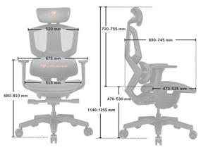 img 1 attached to Gaming chair COUGAR Terminator, upholstery: imitation leather, color: black