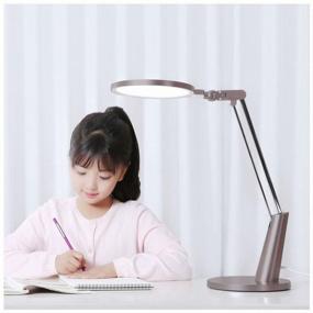 img 1 attached to Yeelight Serene Eye-Friendly Desk Lamp Pro YLTD04YL: Powerful 15 W LED Office Lamp in Elegant Gold