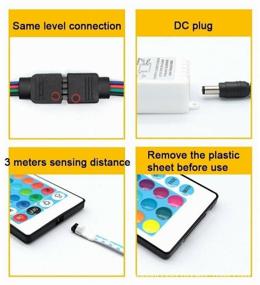 img 1 attached to LED ribbon 5050RGB color, SMD Ribbon 5 meters remote, power supply,12w, 60 LEDS