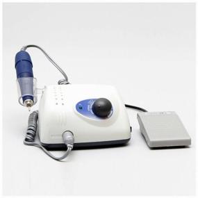 img 1 attached to 💅 Professional 210/105L Manicure and Pedicure Machine + Bag, 35000 RPM, 1 Piece, White/Blue