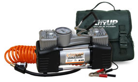 img 1 attached to Car compressor CityUp AC-620 Double Power 60 l/min black/orange