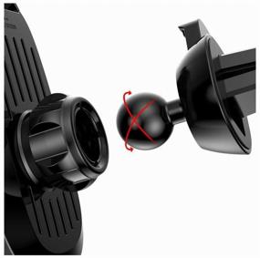 img 1 attached to Baseus Smart Car Mount Cell Holder (Sugent-ZN01/ZN03/ZN0S) Black