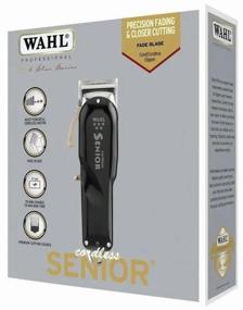 img 1 attached to Black Clipper Wahl Cordless Senior - Model 8504-2316H