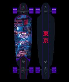 img 1 attached to Children's longboard Ridex Tokyo 40.2", 40.2x9, blue/black/purple